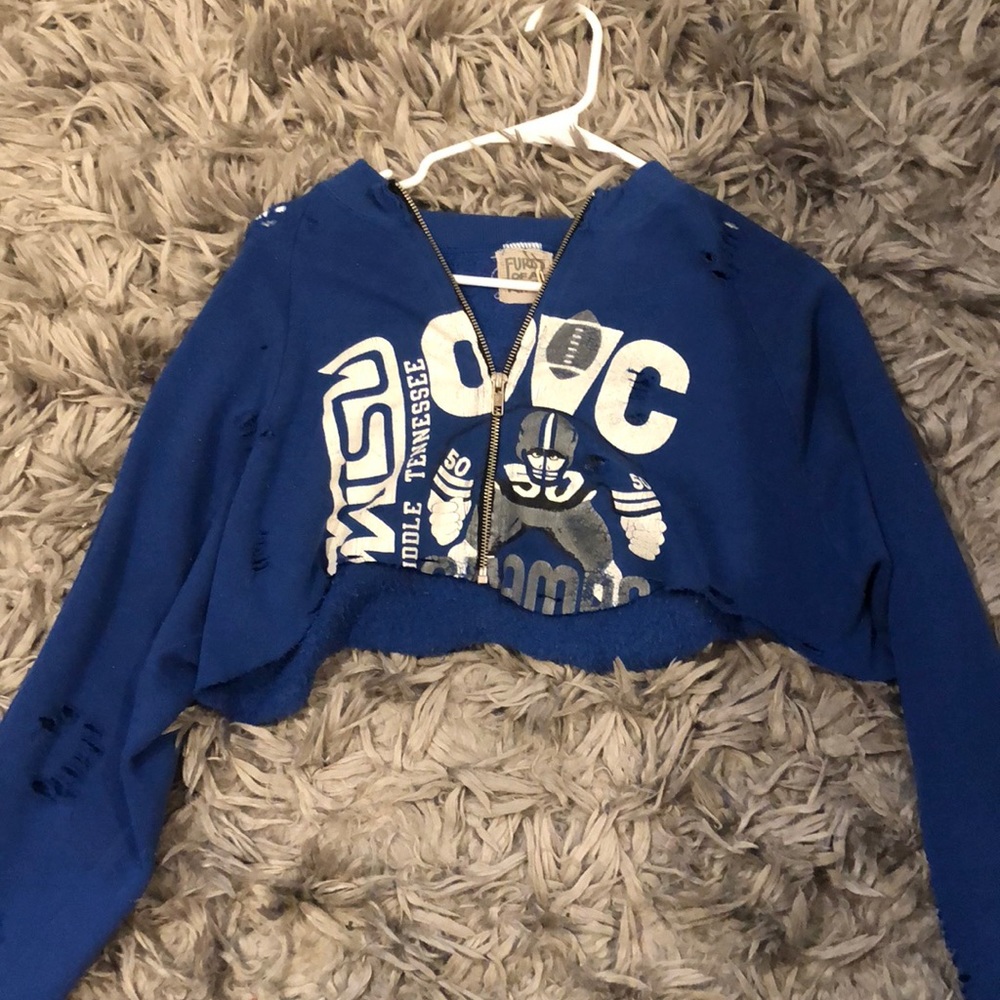 Blue sweatshirt